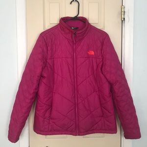 Magenta/ Dark Pink North Face Winter Coat